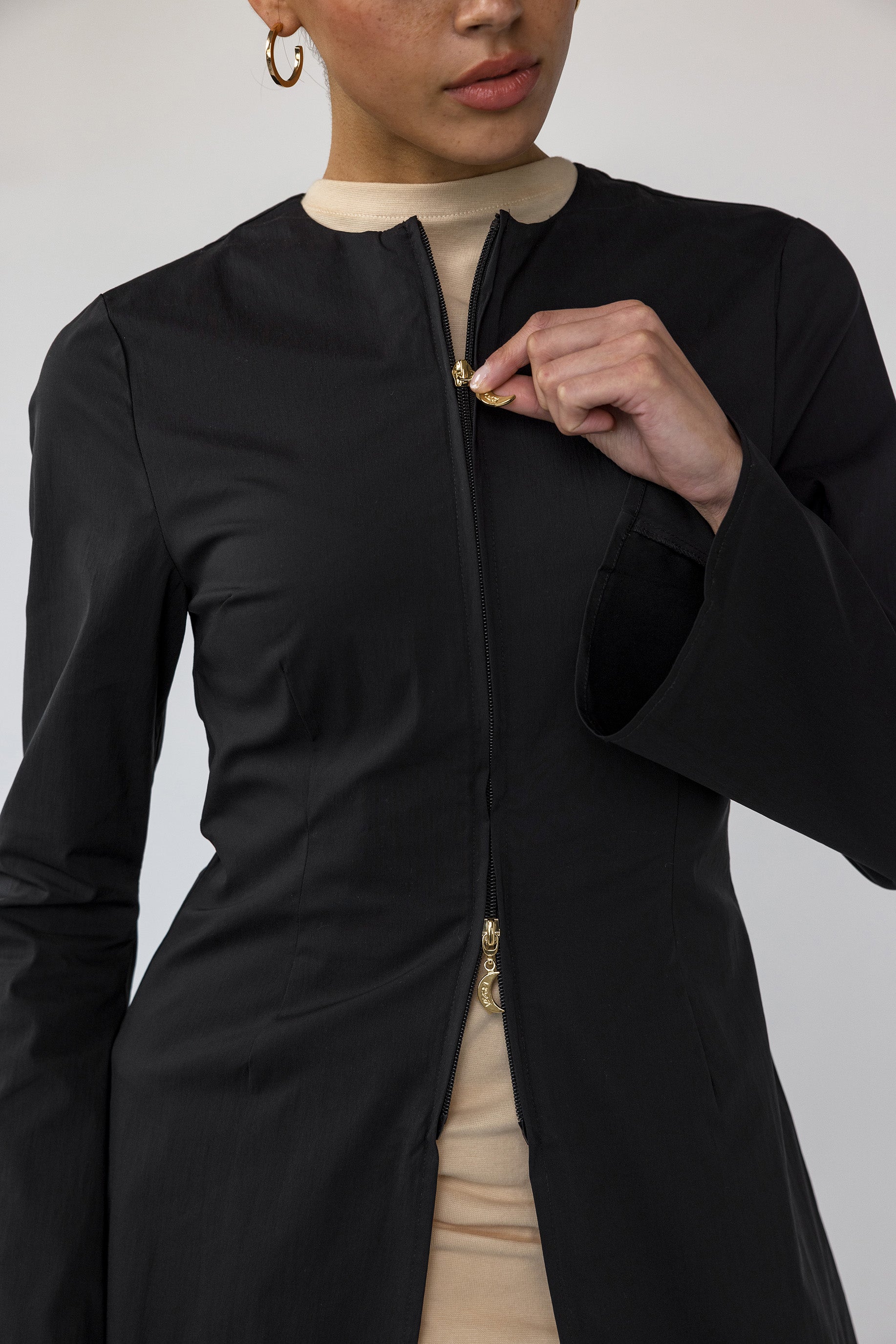 Two Way Zip Top Black - Image 5