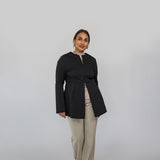 Two Way Zip Top Black