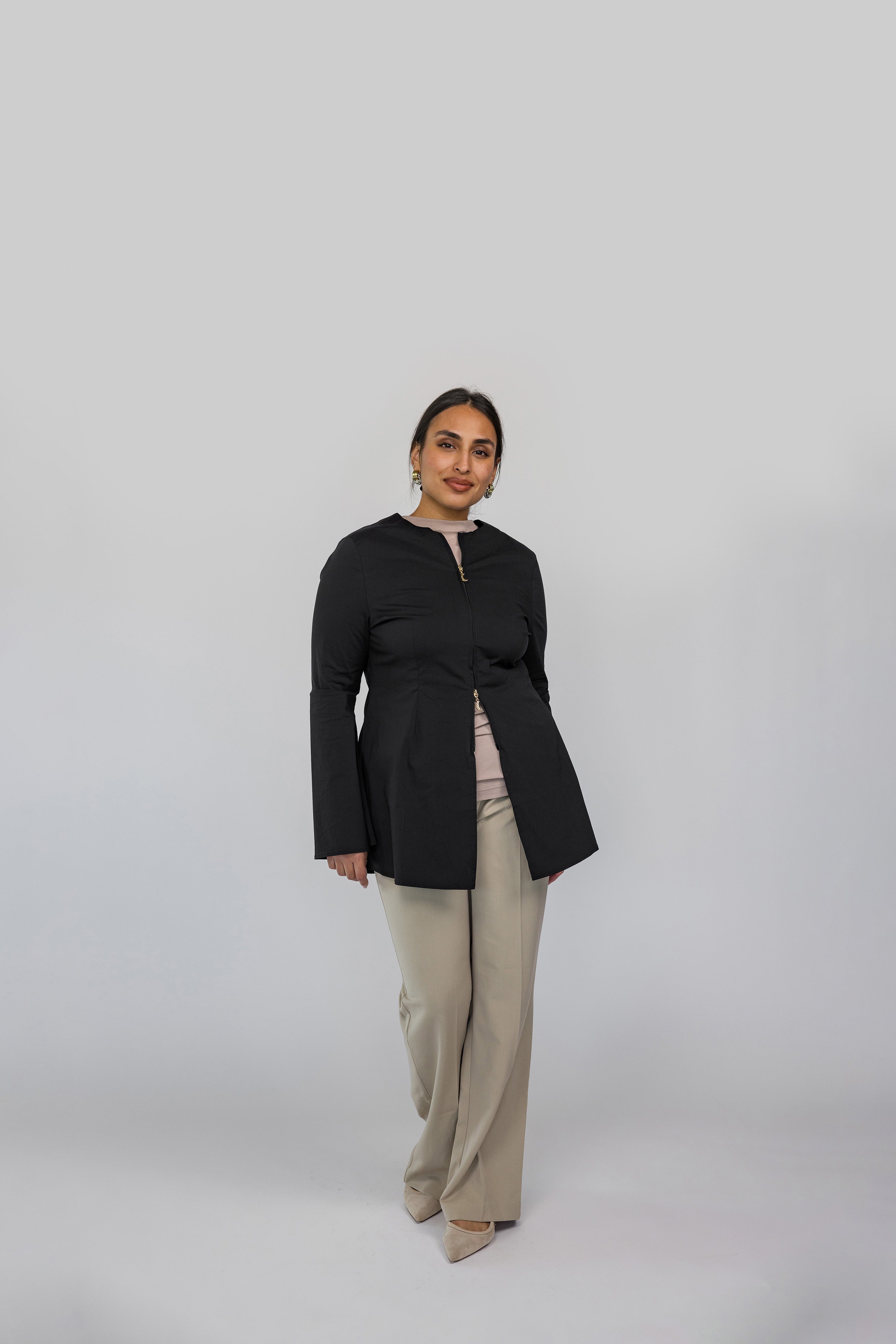 Two Way Zip Top Black - Image 2