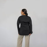 Two Way Zip Top Black