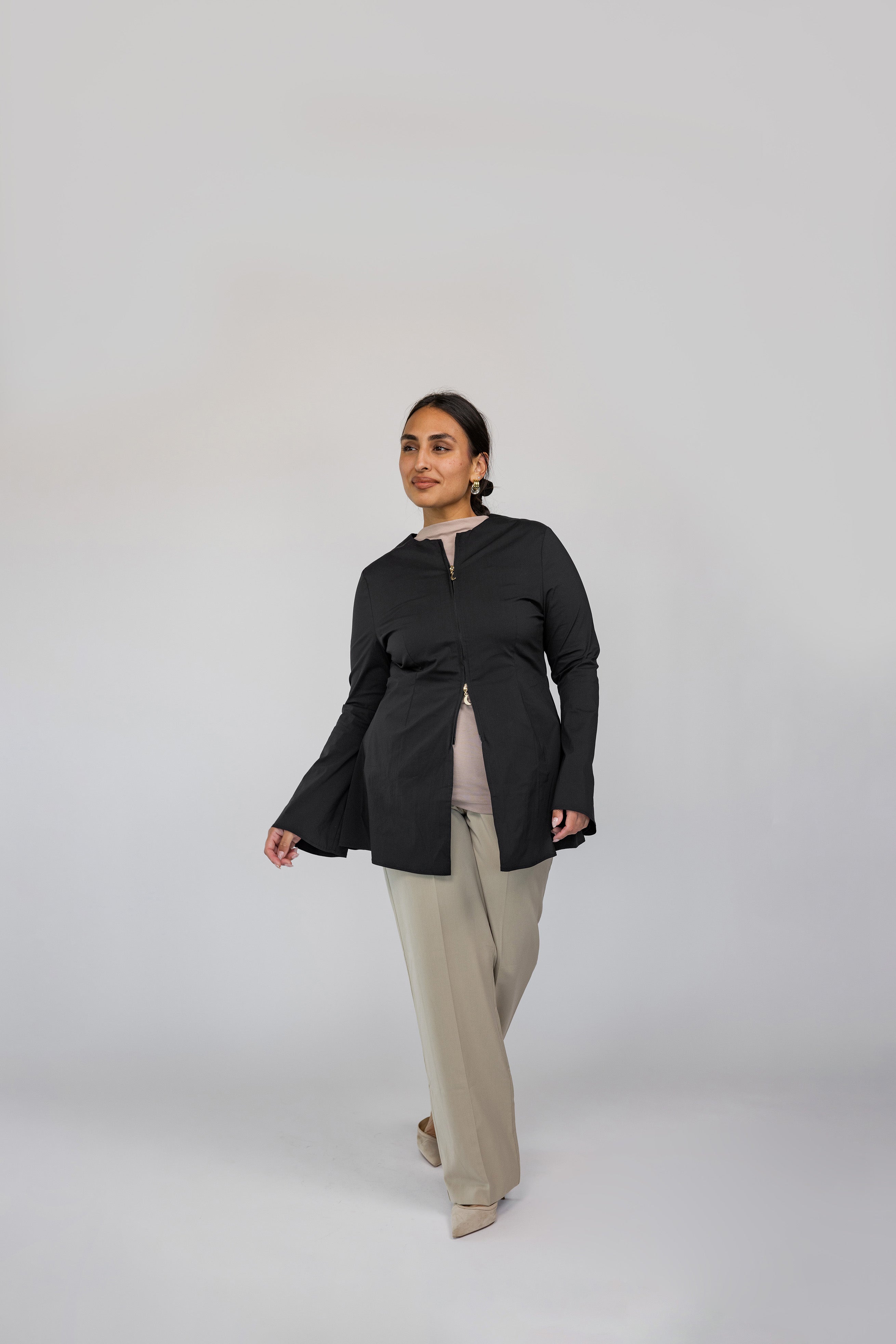 Two Way Zip Top Black - Image 7