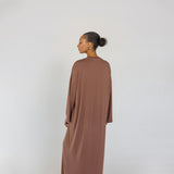 Boxy Knit Dress Chestnut