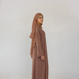 Boxy Knit Dress Chestnut