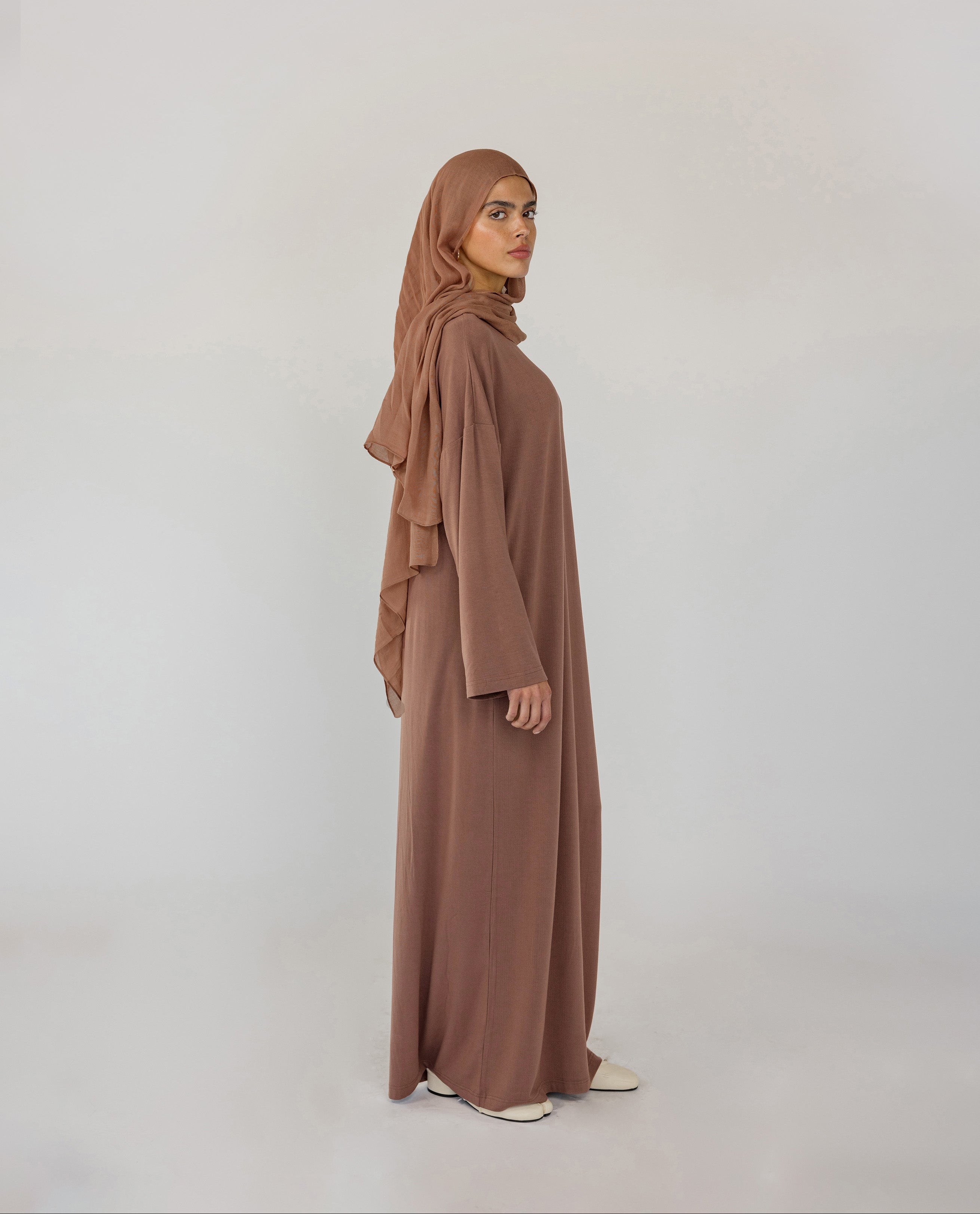 Boxy Knit Dress Chestnut, Chestnut / M