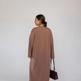 Boxy Knit Dress Chestnut