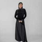 Celestial Contrast Dress Black