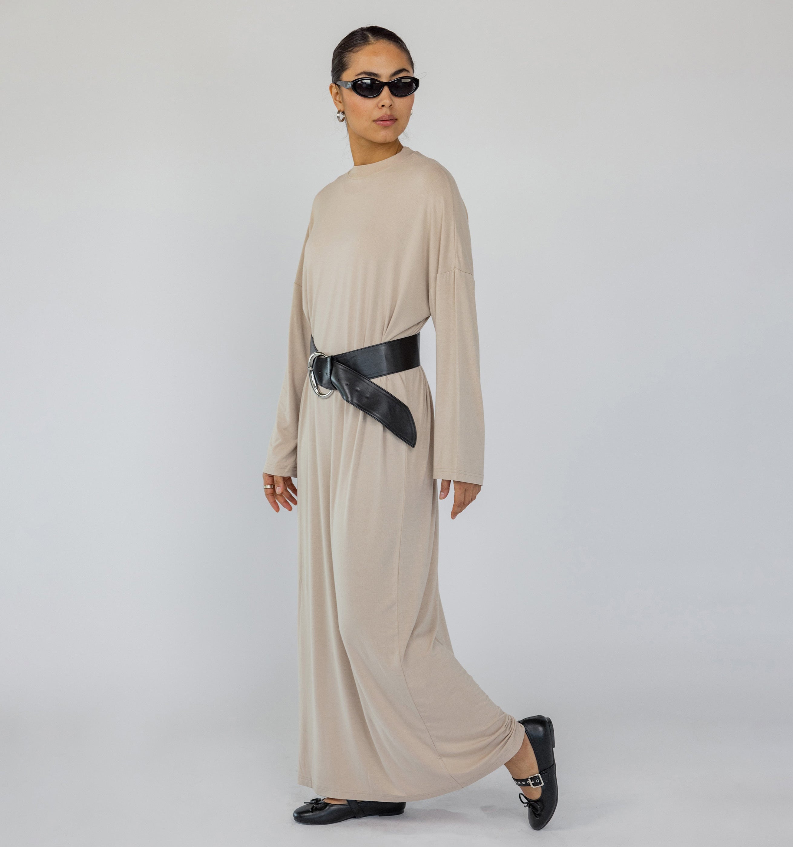 Boxy Knit Dress Oat