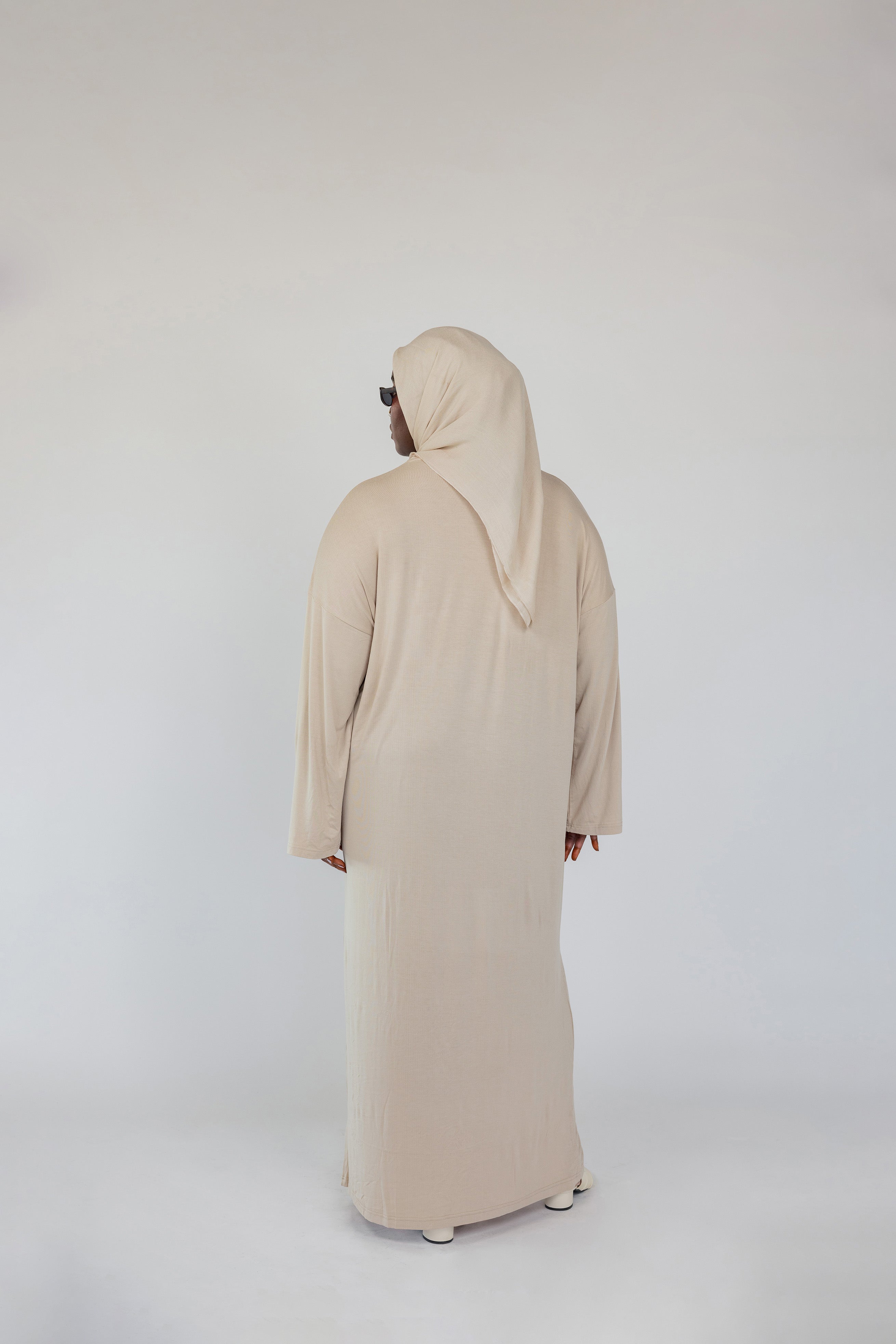 Boxy Knit Dress Oat - Image 6