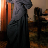 Sculpted Button Up Charcoal