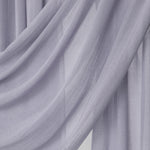 Close-up of light blue draped hijab fabric 