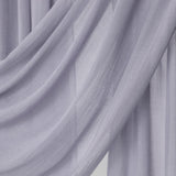 Close-up of light blue draped hijab fabric 