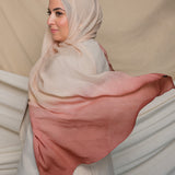 blush ombre silk chiffon