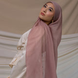 soft blush crinkle chiffon