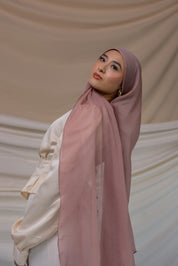 soft blush crinkle chiffon