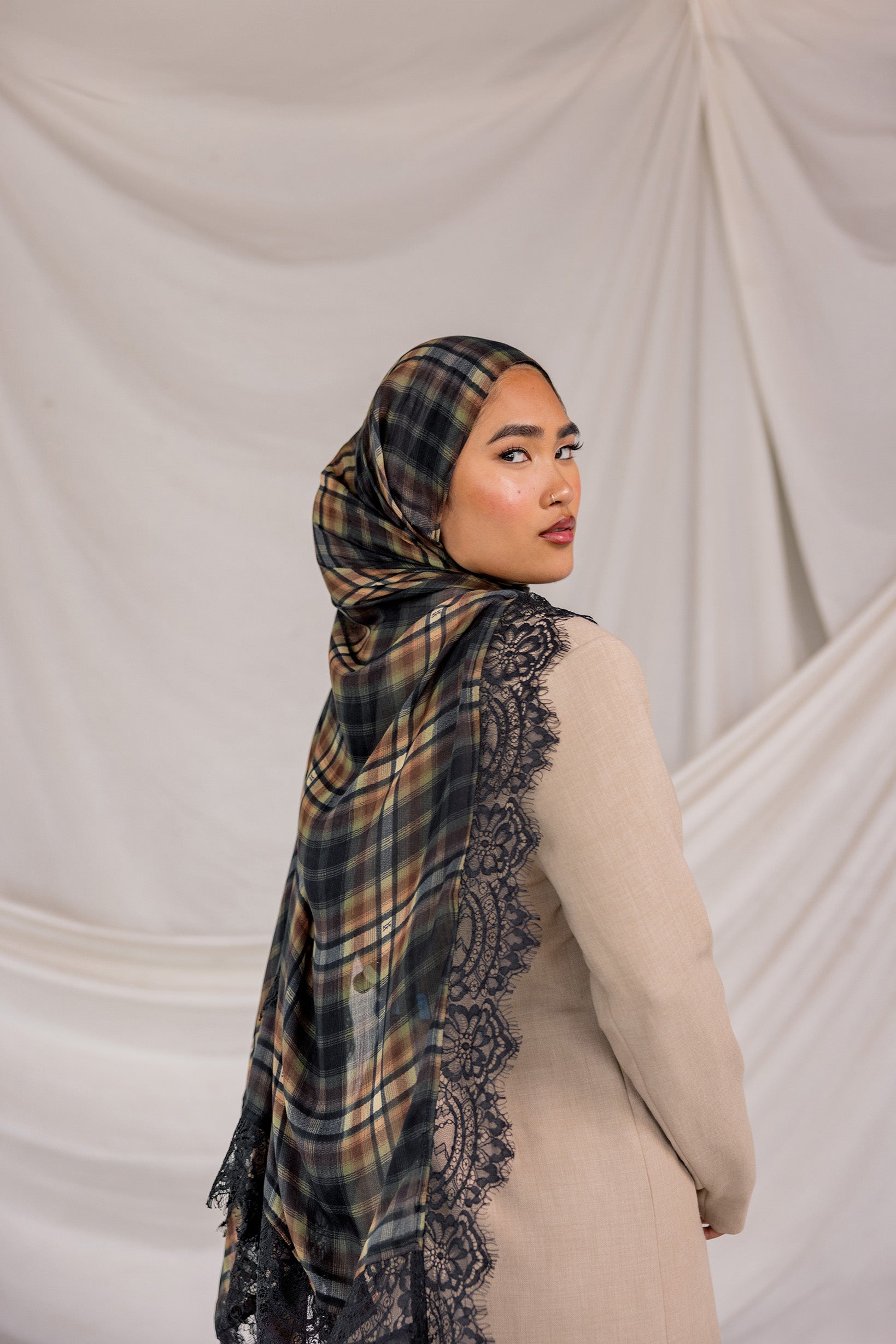 Black Chantilly Plaid - Image 3