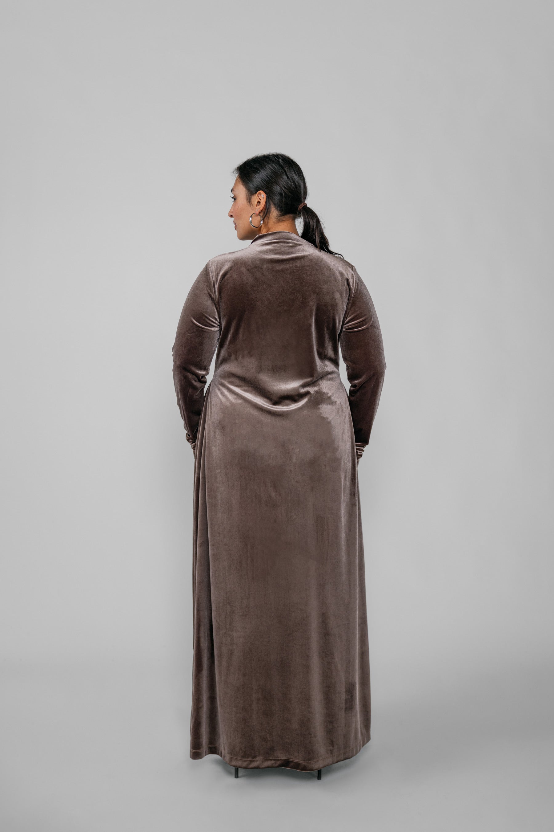 Velvet Dress Mink, Mink / 3XL Velvet Dress Mink, Mink / 3XL