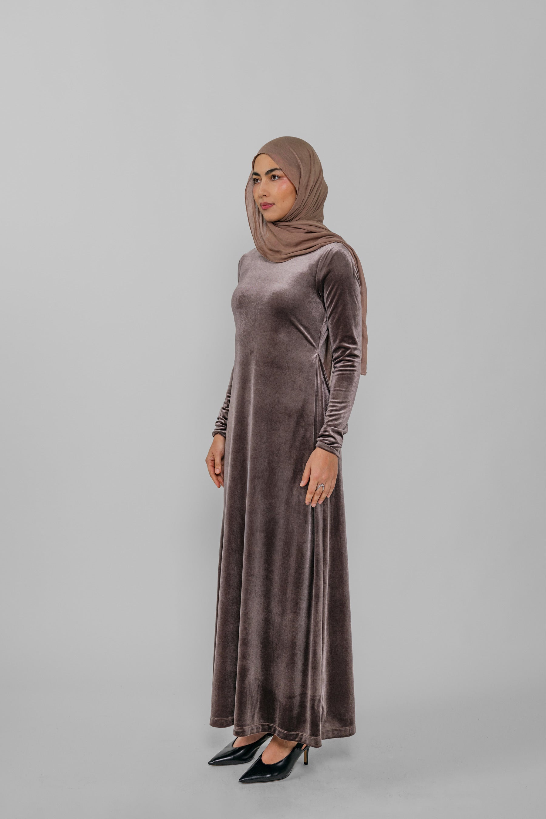 Velvet Dress Mink, Mink / 3XL Velvet Dress Mink, Mink / 3XL