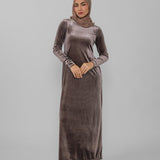Velvet Dress Mink