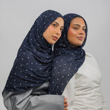 Navy Polka Dot