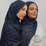 Navy Polka Dot