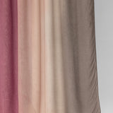 hijab fabric in pink and brown ombre on a white background