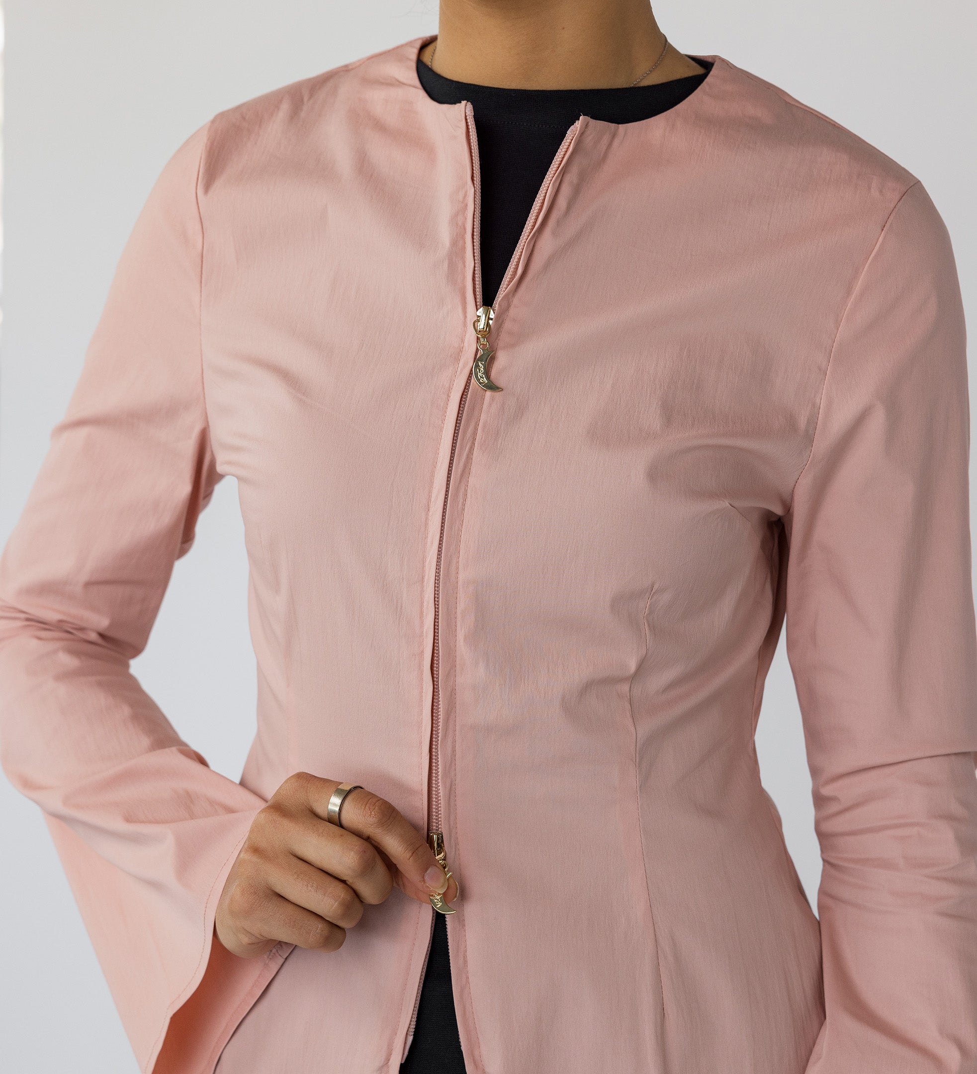Two Way Zip Top Rose