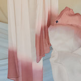 blush ombre silk chiffon