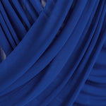 Product shot of Spirulina Blue that shows the color and draping ability of the fabric. 