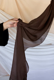 cocoa silk chiffon