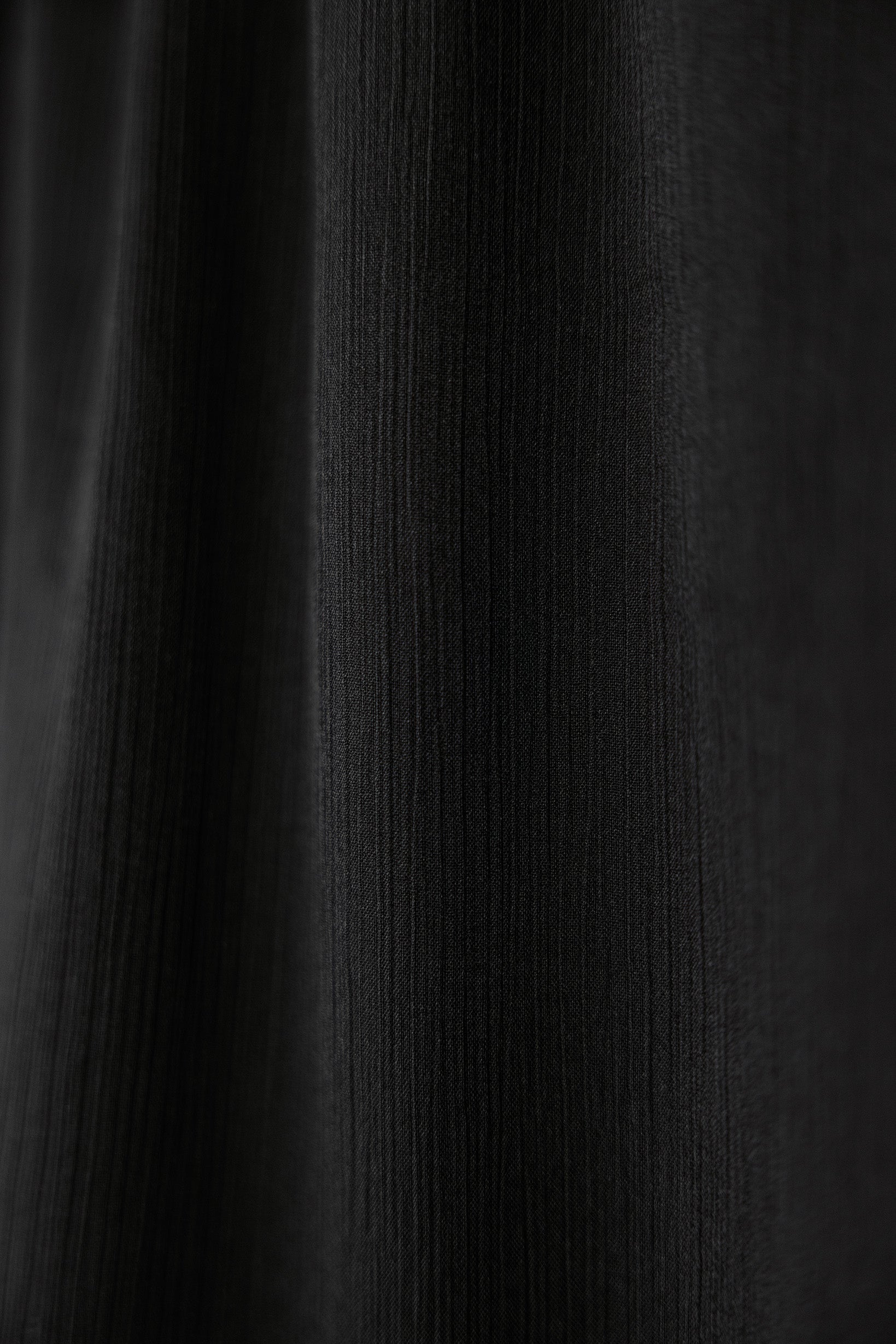 jet black crinkle chiffon