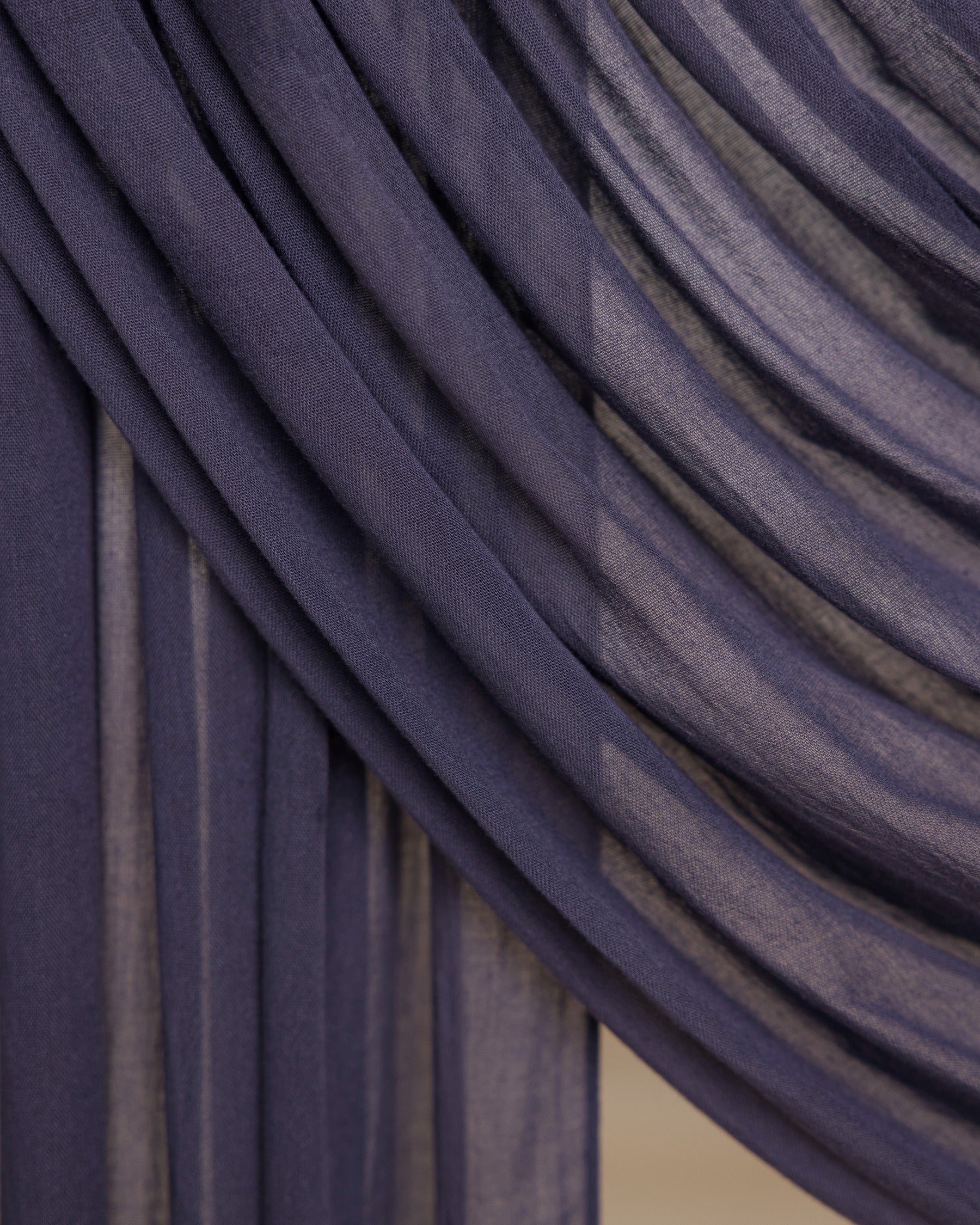 soft, draped hijab inspired by painterly design and elegant calm