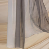 Silver Ombre Silk Chiffon