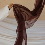 espresso quartz crinkle chiffon