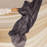 Storm Gray Silk Chiffon