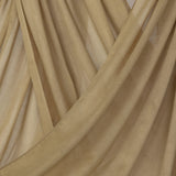 Product shot of Sandalwood that shows the draping qualities of the fabric and tone of the scarf. 