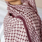 maroon kuffiyeh