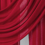 Close-up of red fabric with folds