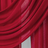 Close-up of red fabric with folds