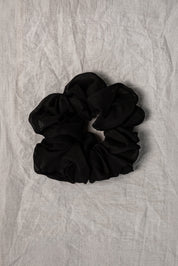 100% up-cycled crinkle chiffon scrunchie