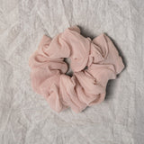 100% up-cycled crinkle chiffon scrunchie