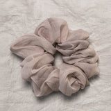 100% up-cycled crinkle chiffon scrunchie