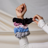 100% up-cycled jersey lite scrunchie