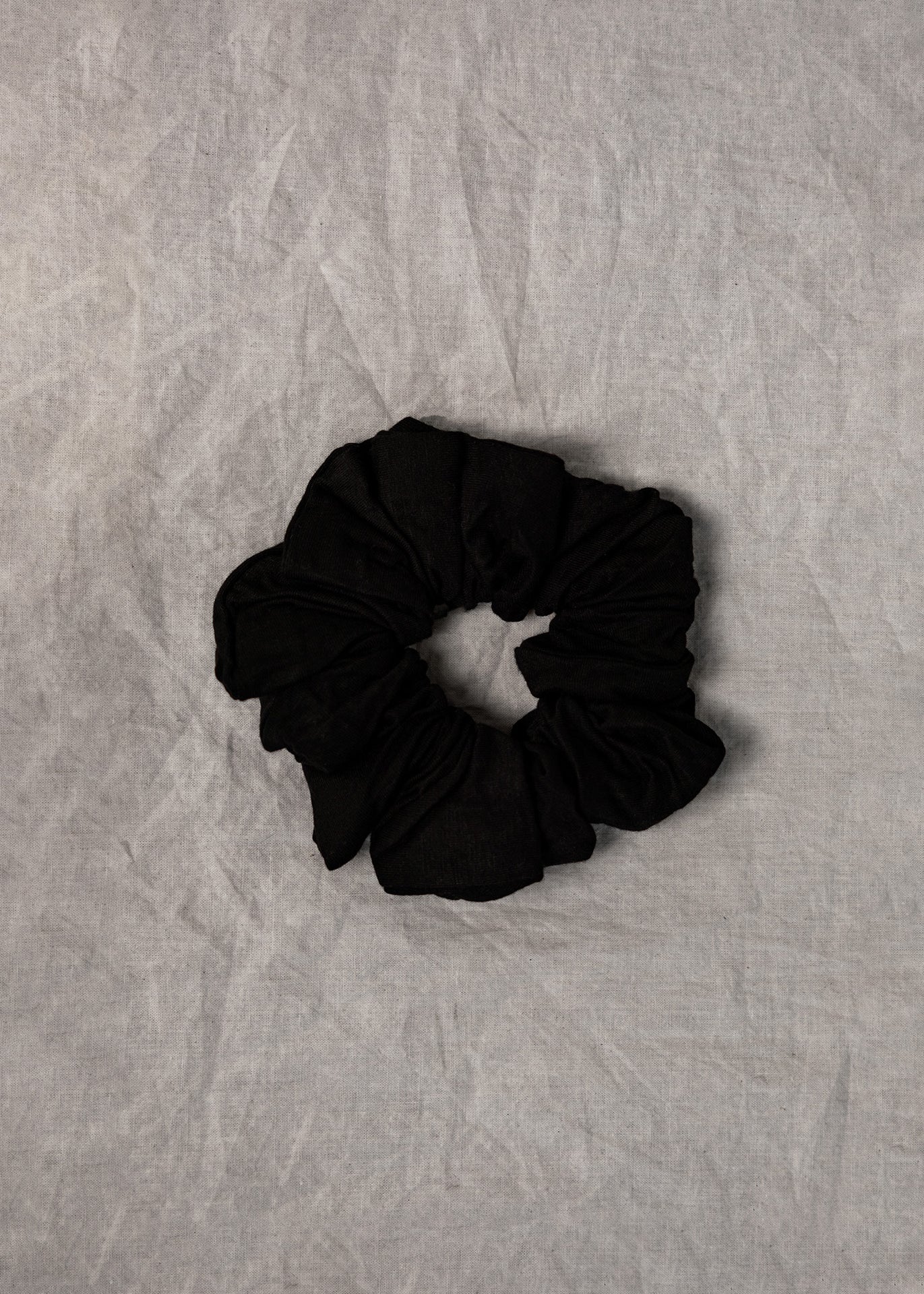 100% up-cycled jersey lite scrunchie