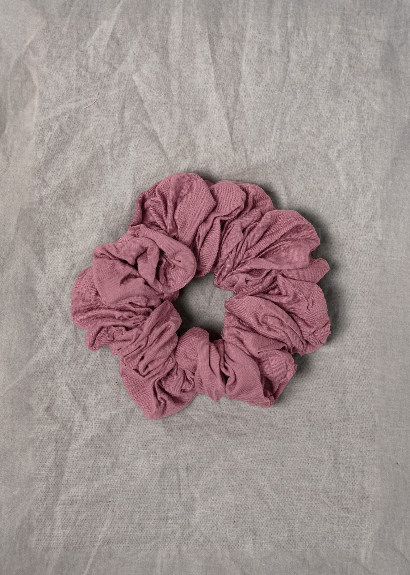 100% up-cycled jersey lite scrunchie