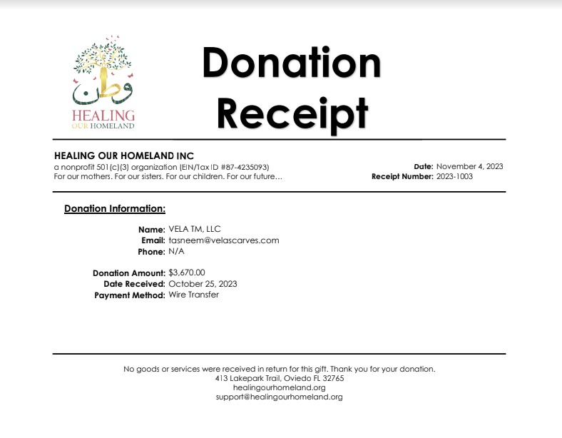 Solidarity Receipt Image