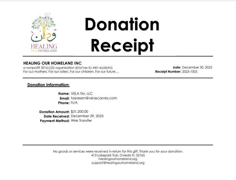 Solidarity Receipt Image