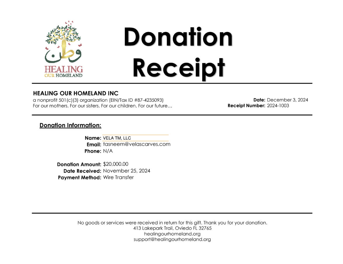 Solidarity Receipt Image