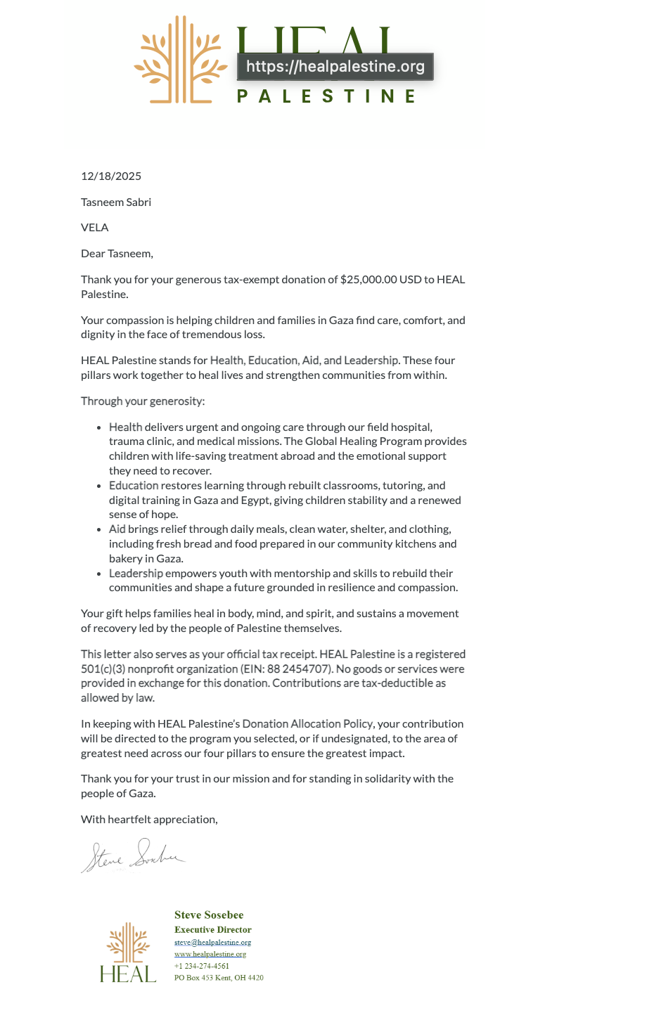 Solidarity Receipt Image