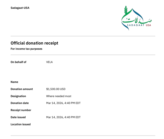 Solidarity Receipt Image