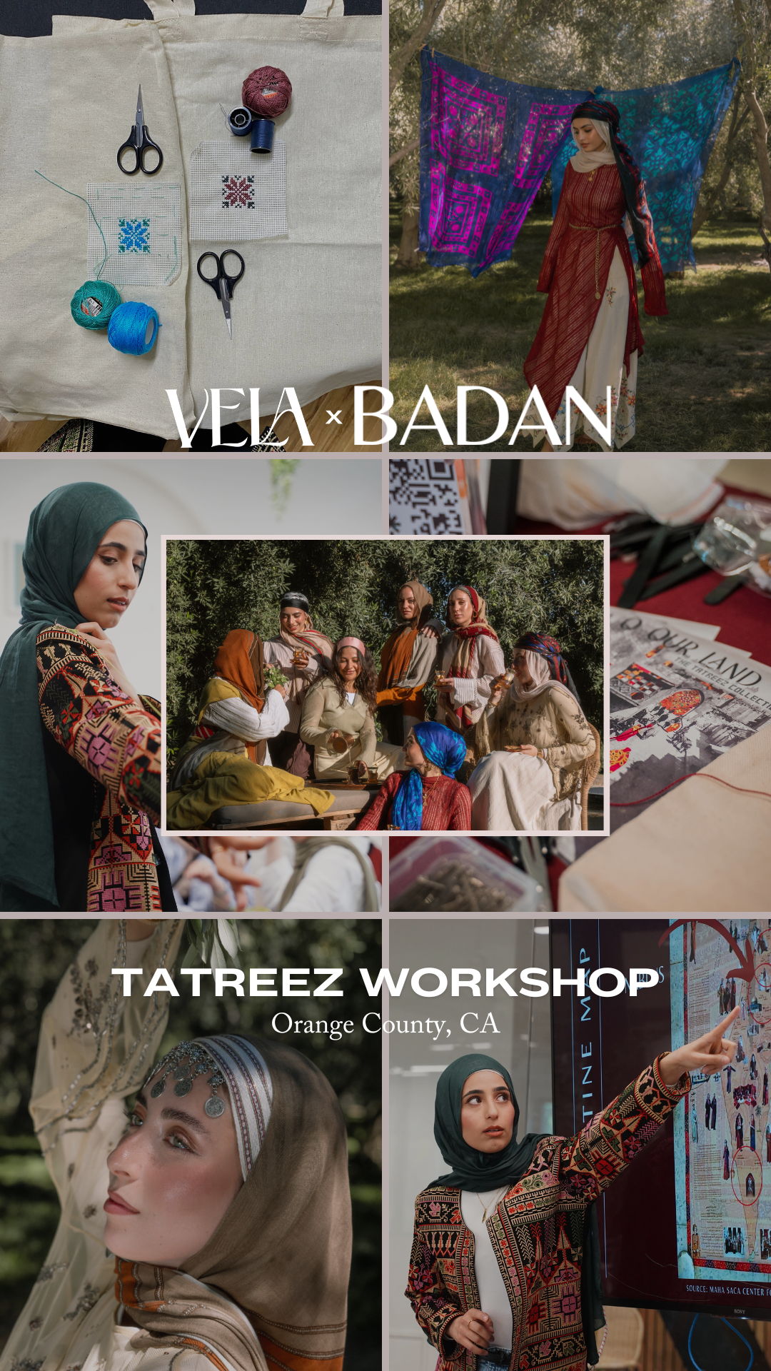 VELA x Badan: Tatreez Workshop (in-person Orange County, CA)